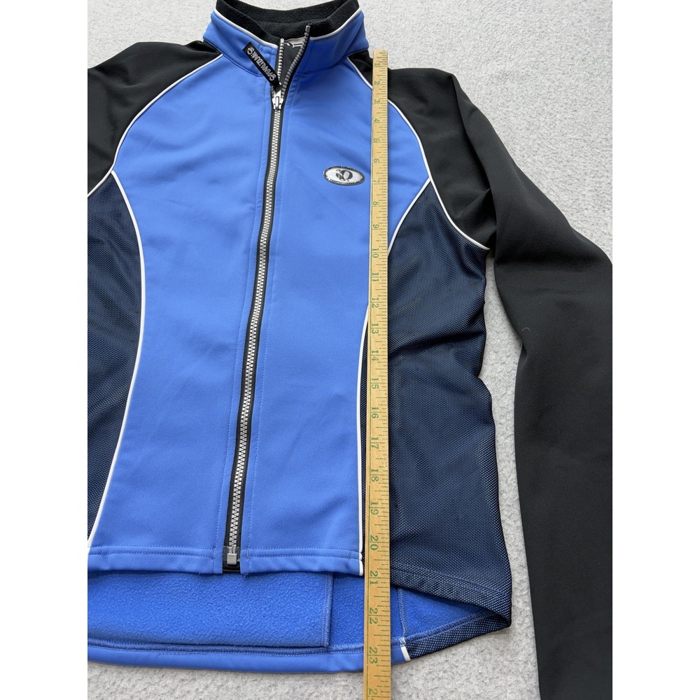 Pearl Izumi Womens Small Blue Black Cycling Jacket Thermal Full Zip Vintage 2000 - Picture 9 of 13